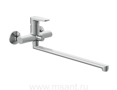 Смеситель для ванны Cersanit MODUO 64098 с длинным изливом однорычажный