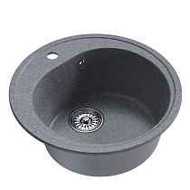 Мойкa MIXLINE ML-GM11 круглая, графит (342), 500мм (глуб. чаши 180)
