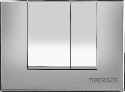 Кнопка смыва Berges Novum S3 хром, глянец