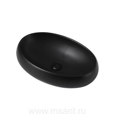 Раковина накладная ABBER Bequem AC2102MB черная матовая