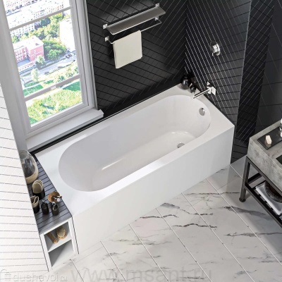 Ванна из литьевого мрамора BAS Марбея 170х75 на каркасе