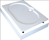 Поддон для душа GuteWetter Deluxe 120x80x16 Q белый