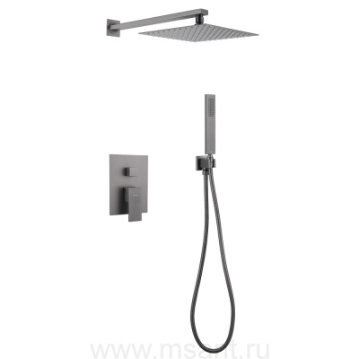 Душевая система ABBER Daheim AF8219NG скрытого монтажа без излива, никель