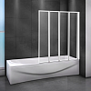 Шторка на ванну Cezares Relax V-4-90/140-C-Bi стекло прозрачное