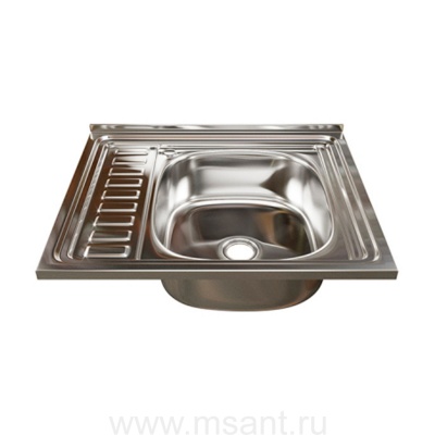 Мойка 60х50 (0,8) прав вып 3 1/2 MIXLINE 18см с сифоном