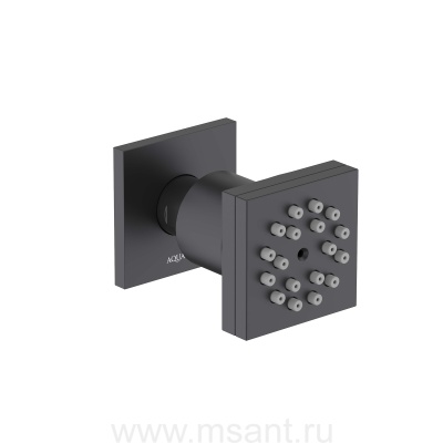 Боковая форсунка 50*50 AQUATEK, матовый черный AQ2098MB 