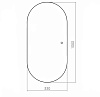 Зеркало AZARIO Viva 550х1050 сенсорный выключатель, универсальное крепление