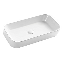 Раковина-чаша Azario 600х390х120 накладная, овальная, белый глянец