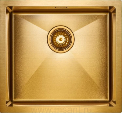 Мойка кухонная Paulmark Weser PM804844-BG золото