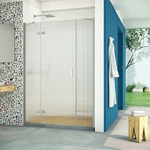 Дверь в душевой проем Vegas Glass AFP-F Retta 140 07 Moru L профиль матовый хром стекло Moru