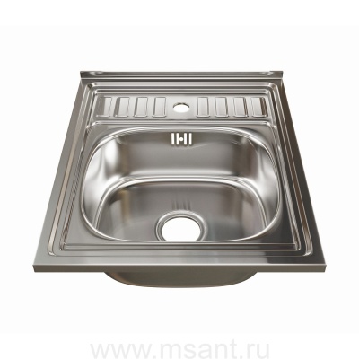 Мойка 50х60 (0,6) вып 3 1/2 MIXLINE 16см с сифоном