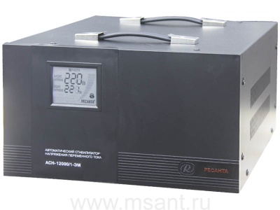 Однофазный стабилизатор электромеханического типа РЕСАНТА ACH-12000/1-ЭМ