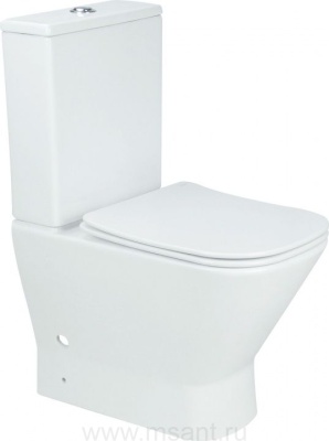 Унитаз напольный Aquanet Fine Rimless FINE-C Soft Close