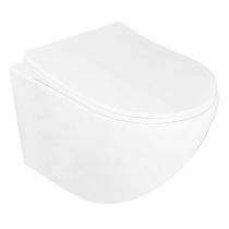 Унитаз подвесной Azario PRO 360х480х3500 безободковый, c быстросъемным сиденьем микролифт полипропилен