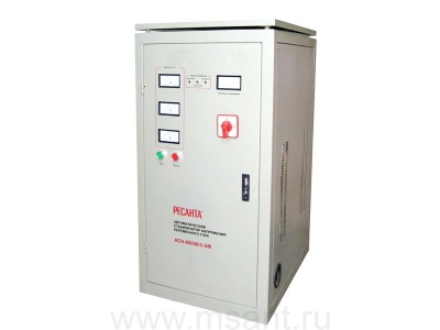 Трехфазный стабилизатор электромеханического типа РЕСАНТА ACH-60000/3-ЭМ