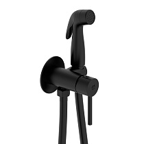 Встраиваемый смеситель с гигиеническим душем, черный матовый, Tidy, Milardo, 001BLR0M08