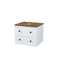 Тумба подвесная, со столешницей МДФ, макадамия орех, 60 см, белый матовый, Torr, IDDIS, TOR60WMi95K подход. столеш-ца OPH60BMi89