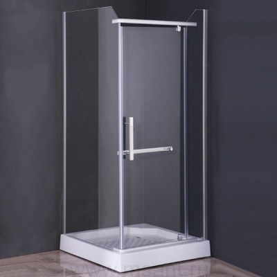 Душевое ограждение Comforty 32N, прозрачное стекло, с поддоном, 900*900*1975