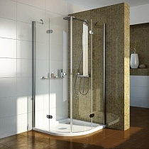 Душевой уголок GuteWetter Lux Meliori GK-102 100x100 см стекло бесцветное, профиль хром