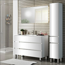 Мебель для ванной Sanvit Кубэ-3 120 белый глянец