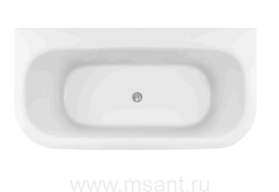 Ванна акриловая, пристенная, AQUATEK AQ-123778 АЛТЕЯ 1700*780*600 мм, В комплекте со сливом и ножками.Цвет: белый глянцевый.