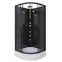 Душевая кабина Niagara Classic NG-6501-14BKTG (90х90х210) средний поддон(26см),черный,стекло тонированное