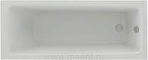 Акриловая ванна Aquatek Либра New 160x70, с каркасом, фронтальным экраном, сливом-переливом (справа)
