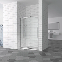 Душевая дверь в нишу RGW Stilvoll SV-12 1500х1950 профиль хром, стекло прозрачное