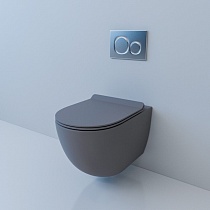 Унитаз подвесной GARCIA (Matt Grey). Размер: 550x370x370.