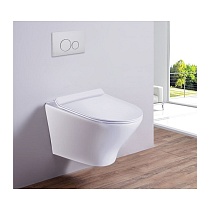 Унитаз подвесной ASTER (White). Размер: 495x365x315.