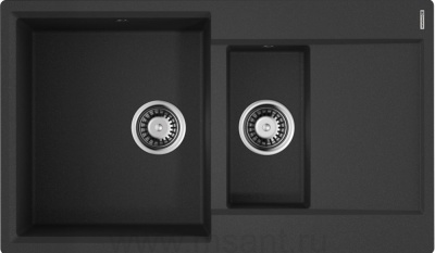 Мойка кухонная Omoikiri Daisen 86-2 черная