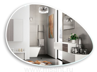 Зеркало AZARIO OMEGA 920*600 c подсветкой и диммером, бесконтактный сенсор