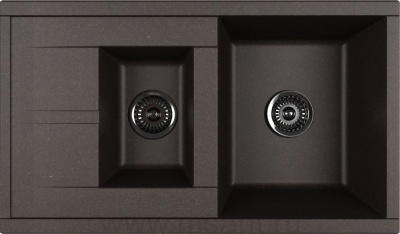Мойка кухонная AQUATON Делия 87 кофе