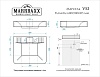 Умывальник на стиральную машину MARRBAXX Марсель V52 595 x 495 x 105