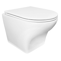 Унитаз подвесной AZARIO Porta 520х360х375 безободковый, быстросъемное сиденье микролифт