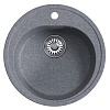 Мойкa MIXLINE ML-GM11 круглая, графит (342), 500мм (глуб. чаши 180)