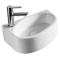 Раковина Azario 42х29х14, подвесная левая, белая