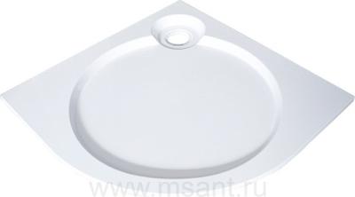 Поддон для душа GuteWetter Deluxe 100x100x2 R белый