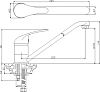 Смеситель Rossinka Y Y40-21 для кухонной мойки