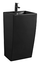 Раковина напольная Azario COMELLA 480х420х830 отдельностоящая прямоугольная, черный матовый