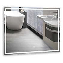 Зеркало AZARIO Ливия 800х600, LED-подсветка с диммером, сенсорный выключатель