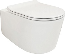 Унитаз подвесной Creo Rennes 2.0 RE1100R безободковый с тонким сидением микролифт