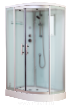 Timo Standart T-6602 Silver Fabric L душевая кабина (120*85*220), шт