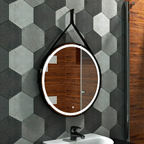 Зеркало Art&Max Milan 65 черный ремень