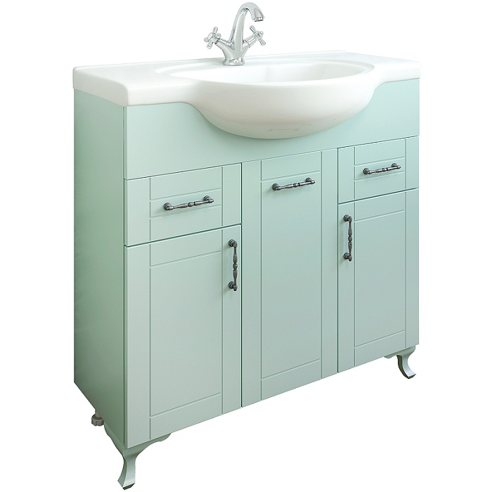 Тумба Sanflor Глория 85 (С) раковина Дрея 85/Сенеж87