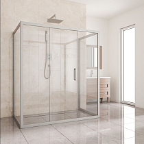 Душевой уголок Kubele DE019R3U-CLN-MT 140х80 см, профиль матовый хром