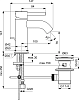 Смеситель для раковины Ideal Standard Ceraline BC193XG черный