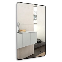 Зеркало AZARIO INCANTO 600х1000 сенсорный выключатель, подсветка с диммером, цвет черный