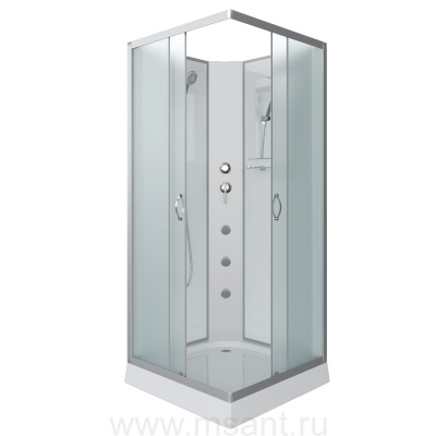 Душевая кабина Niagara Classic NG-1101-14BKG (90х90х200) низкий поддон(13см),стекло матовое