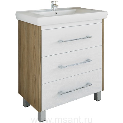 Тумба Sanflor Ларго 70 (ШВ/Б) раковина Фостер 70